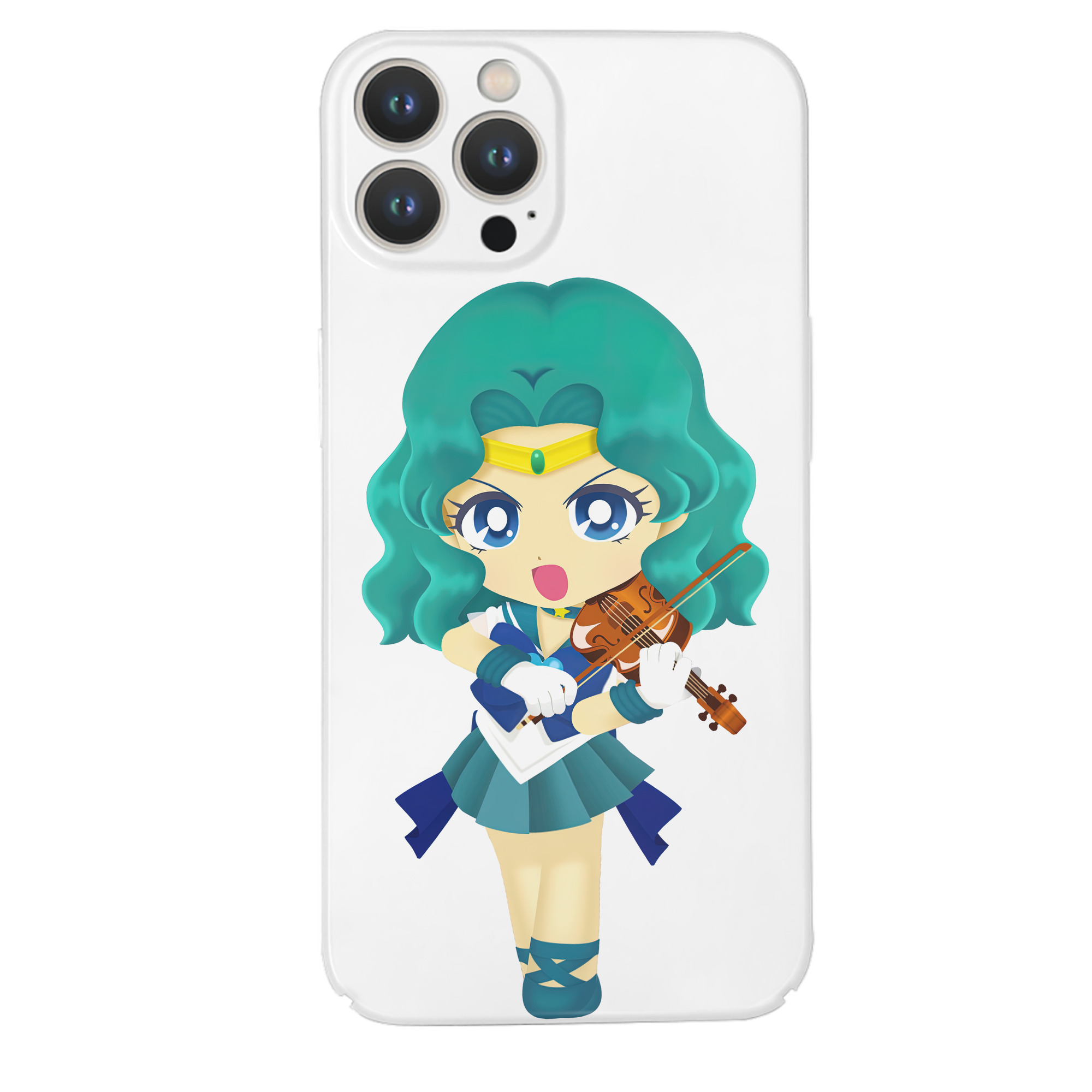 （画像用） 美少女戦士セーラームーン 海王 みちる（かいおう みちる） Sailor Moon Kaiou Michiru 【iPhone 14シリーズ対応】ハードケース